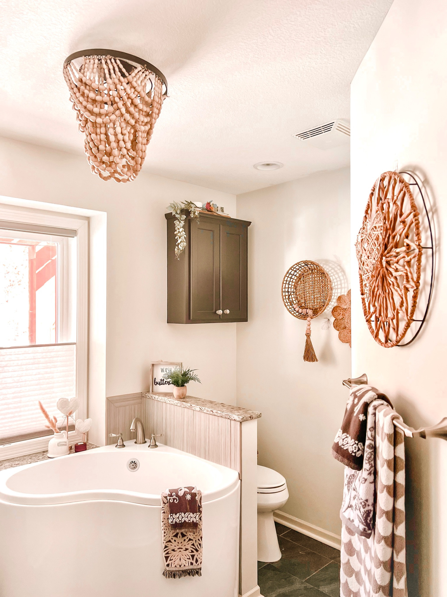Loving my new beaded chandelier in my master bath! Go bold! Find it here! 

#LTKFind #LTKhome