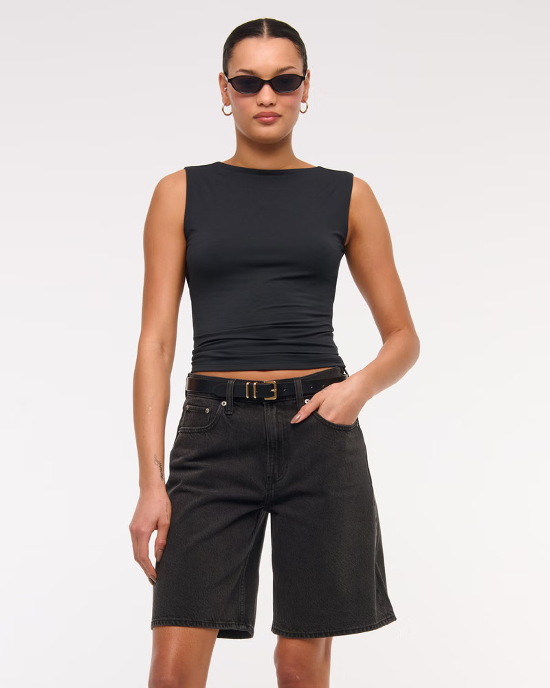 Women's Mid Rise Jort | Women's Bottoms | Abercrombie.com | Abercrombie & Fitch (US)