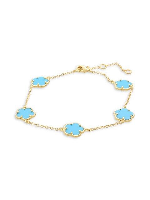 Clover MOP 14K Goldplated Bracelet | Saks Fifth Avenue OFF 5TH