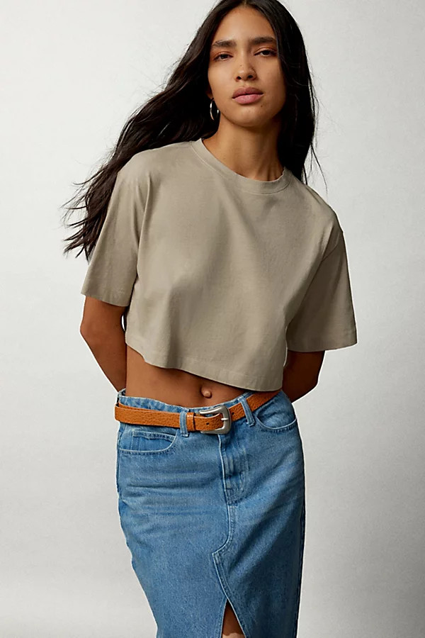 BDG Boyfriend Cropped Boxy Tee | Urban Outfitters (US and RoW)