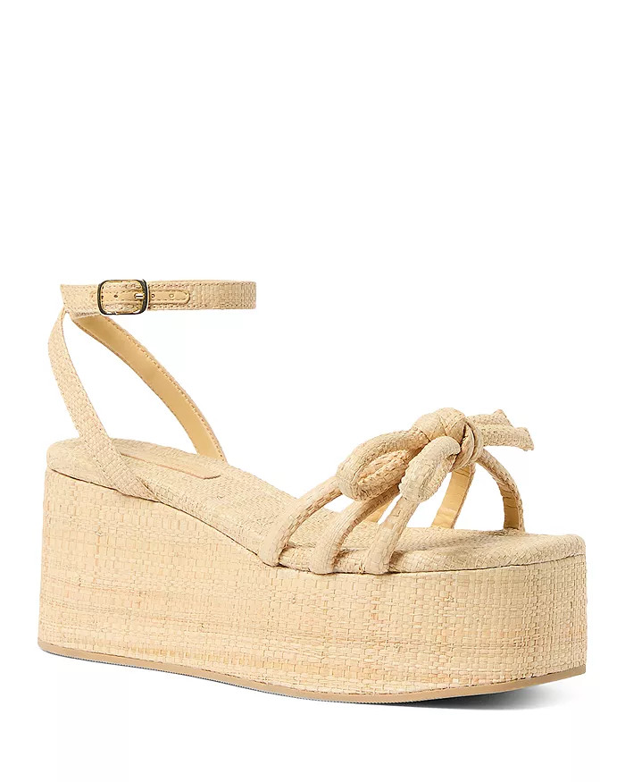 Women's Hudson Raffia Platform Sandals | Bloomingdale's (US)