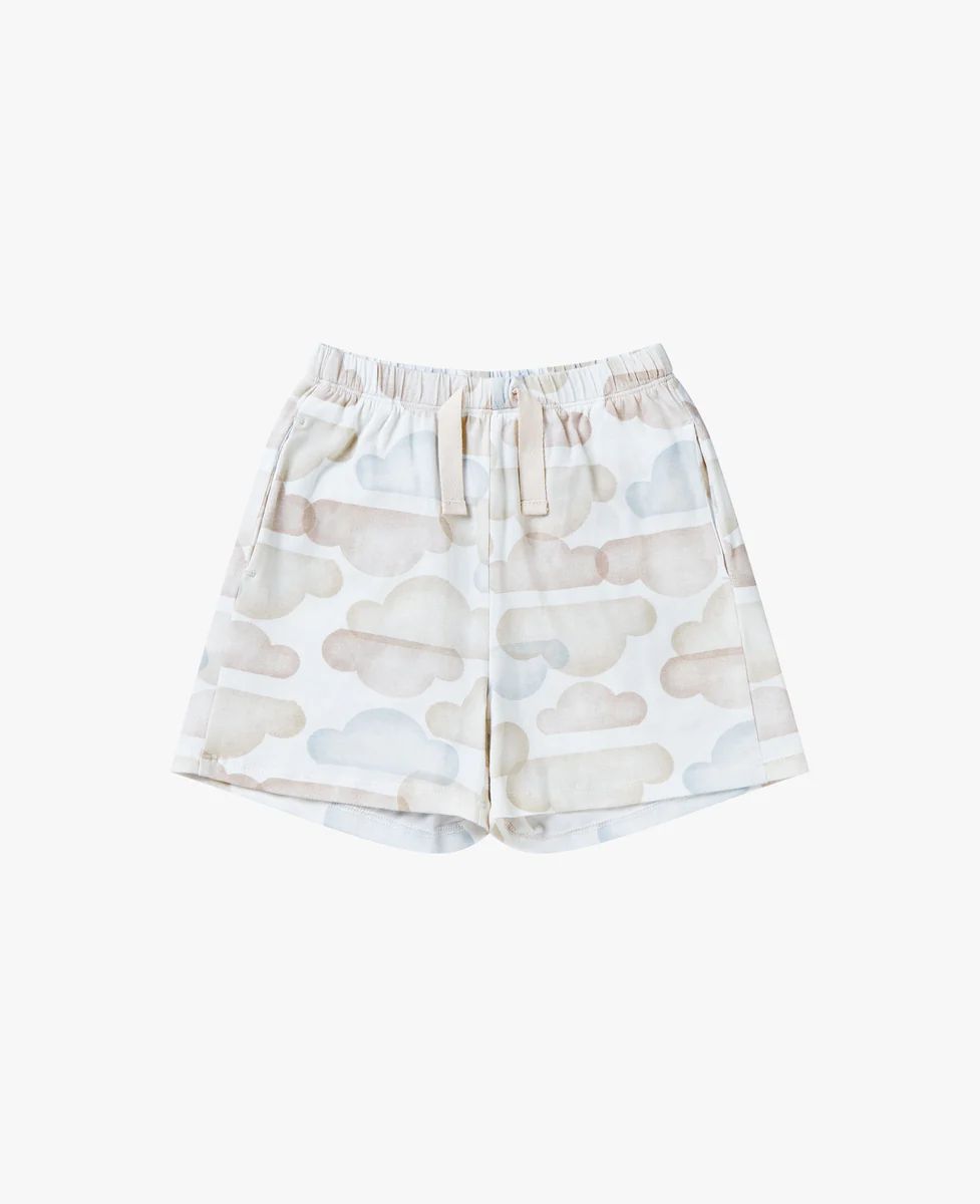Quick Dry Cotton Shorts - Sunset Clouds | Petite Revery