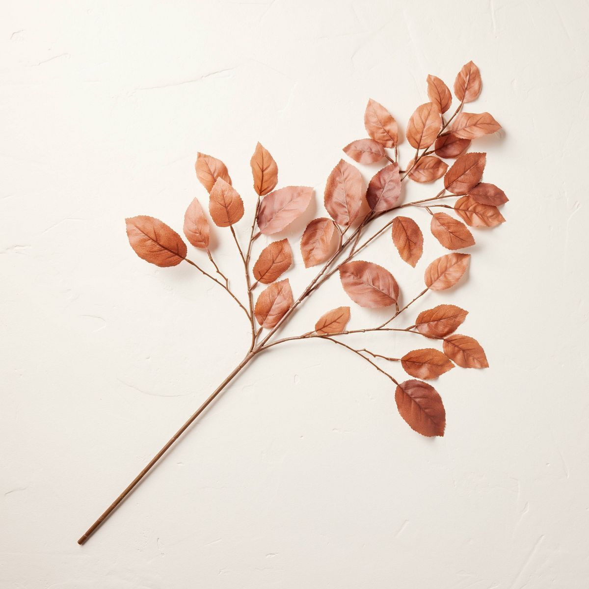 33" Faux Rusted  Leaf Stem - Fall Stems - Fall Florals | Target