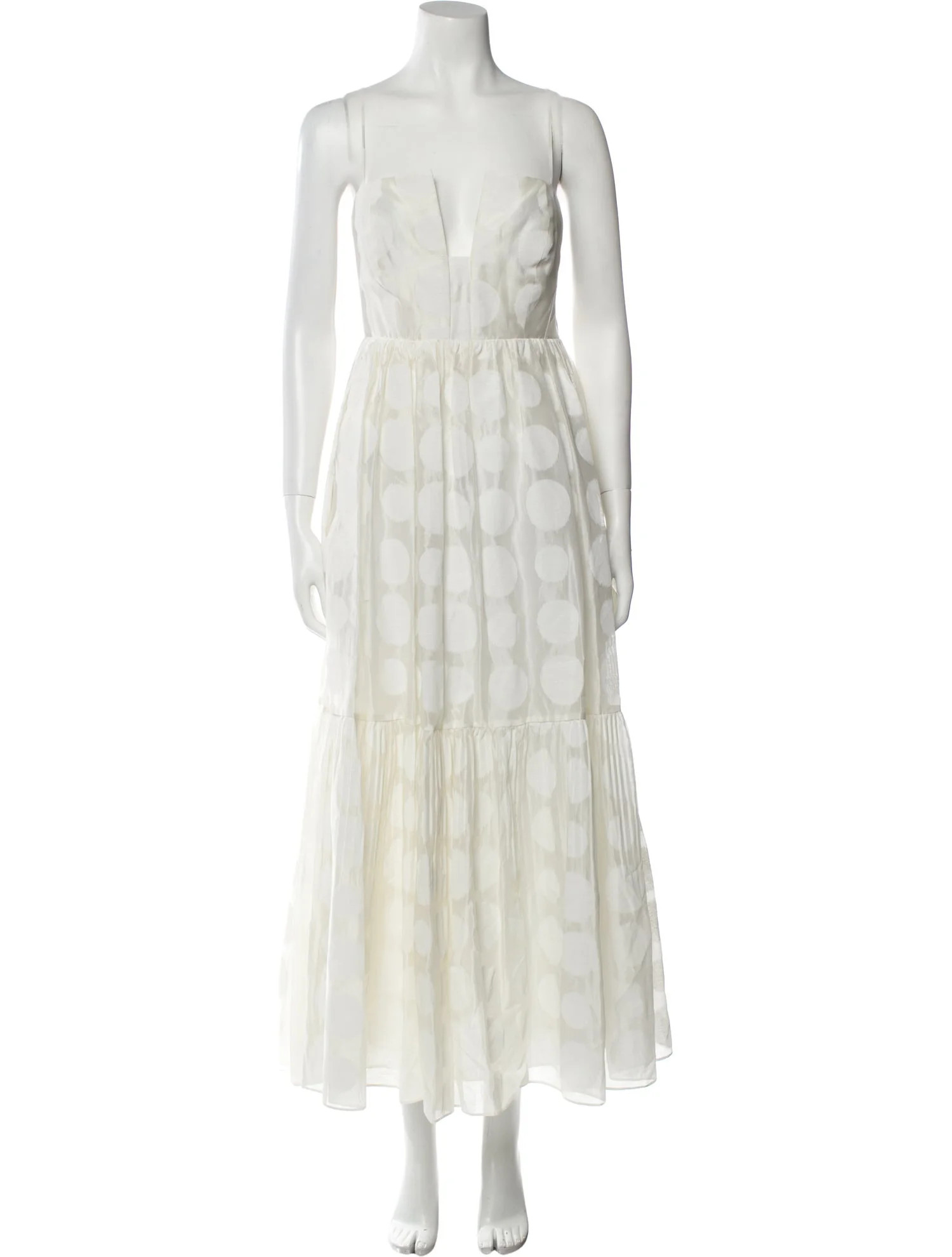 Polka Dot Print Long Dress w/ Tags | The RealReal