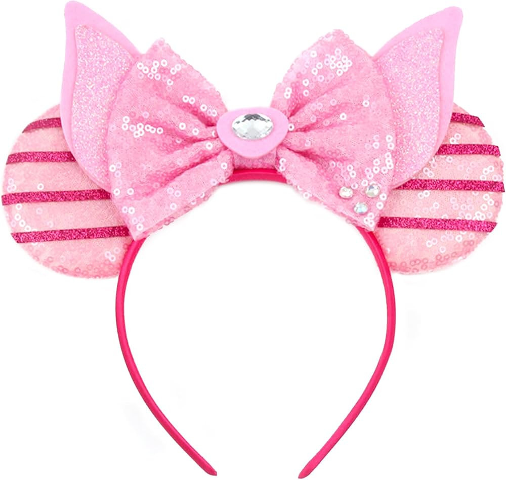 MADO Mouse Ears Headband for Women, Girls, Boys - Park Ears Headbands (wn-pig) | Amazon (US)