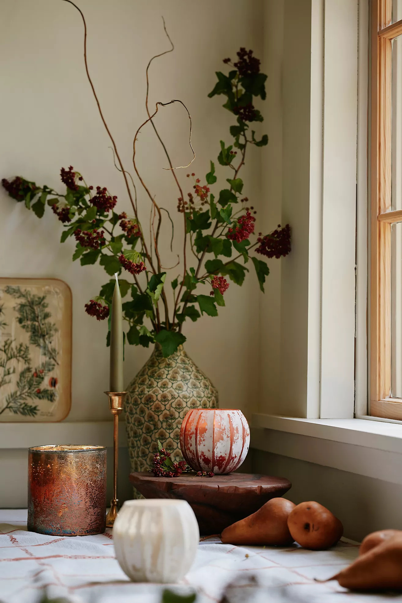 Glass Pumpkin Candle | Terrain