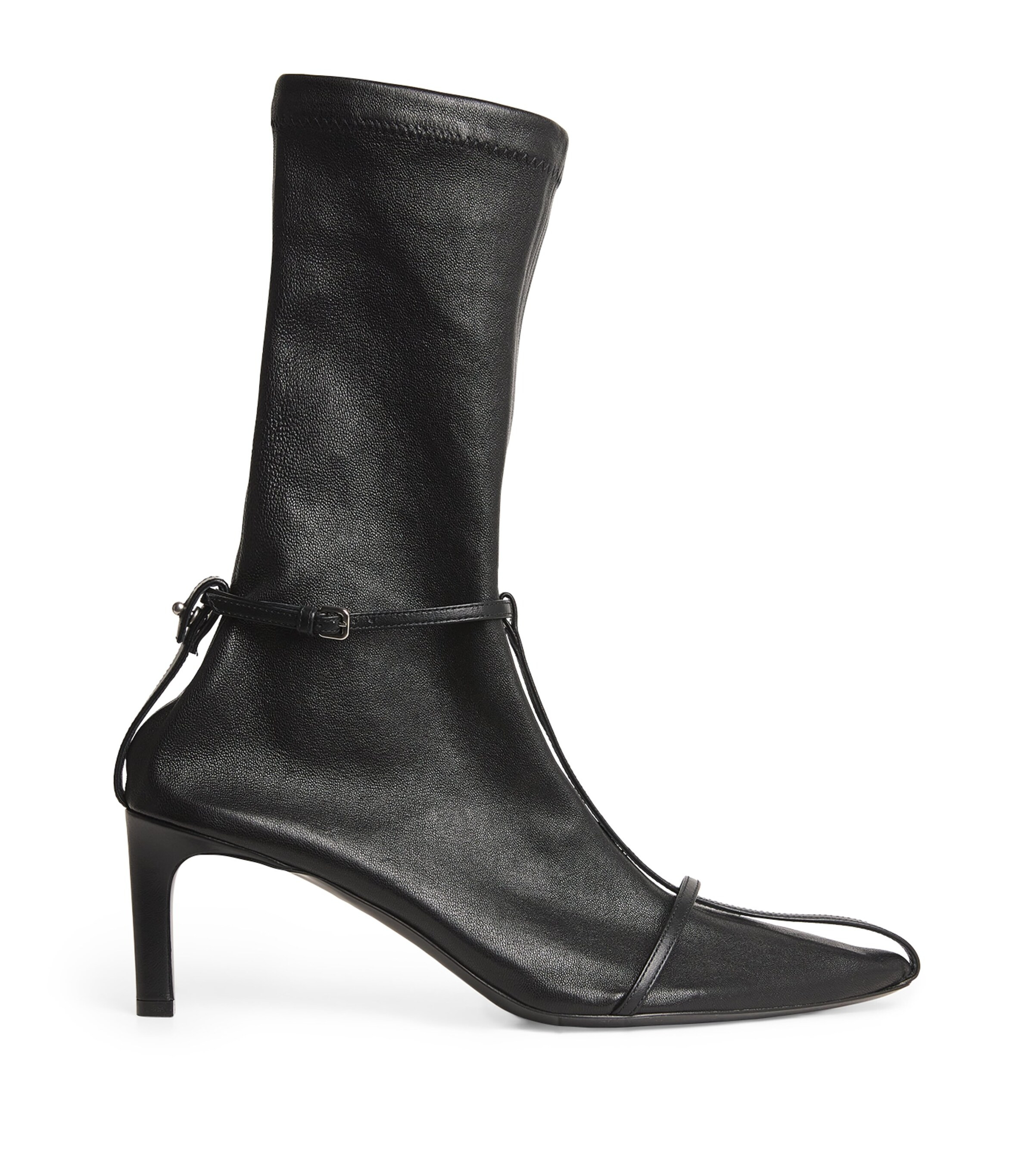 Jil Sander Leather Sock Heeled Boots 65 | Harrods