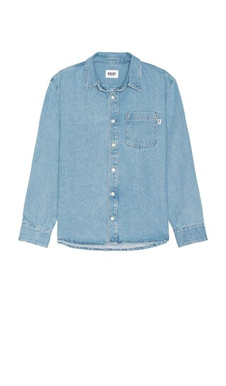 KROST Denim Button Up Shirt in Denim-Medium. - size M | Revolve Clothing (Global)