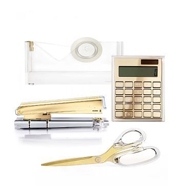 Acrylic Essential Office Supplies Accessories Set | West Elm (US)