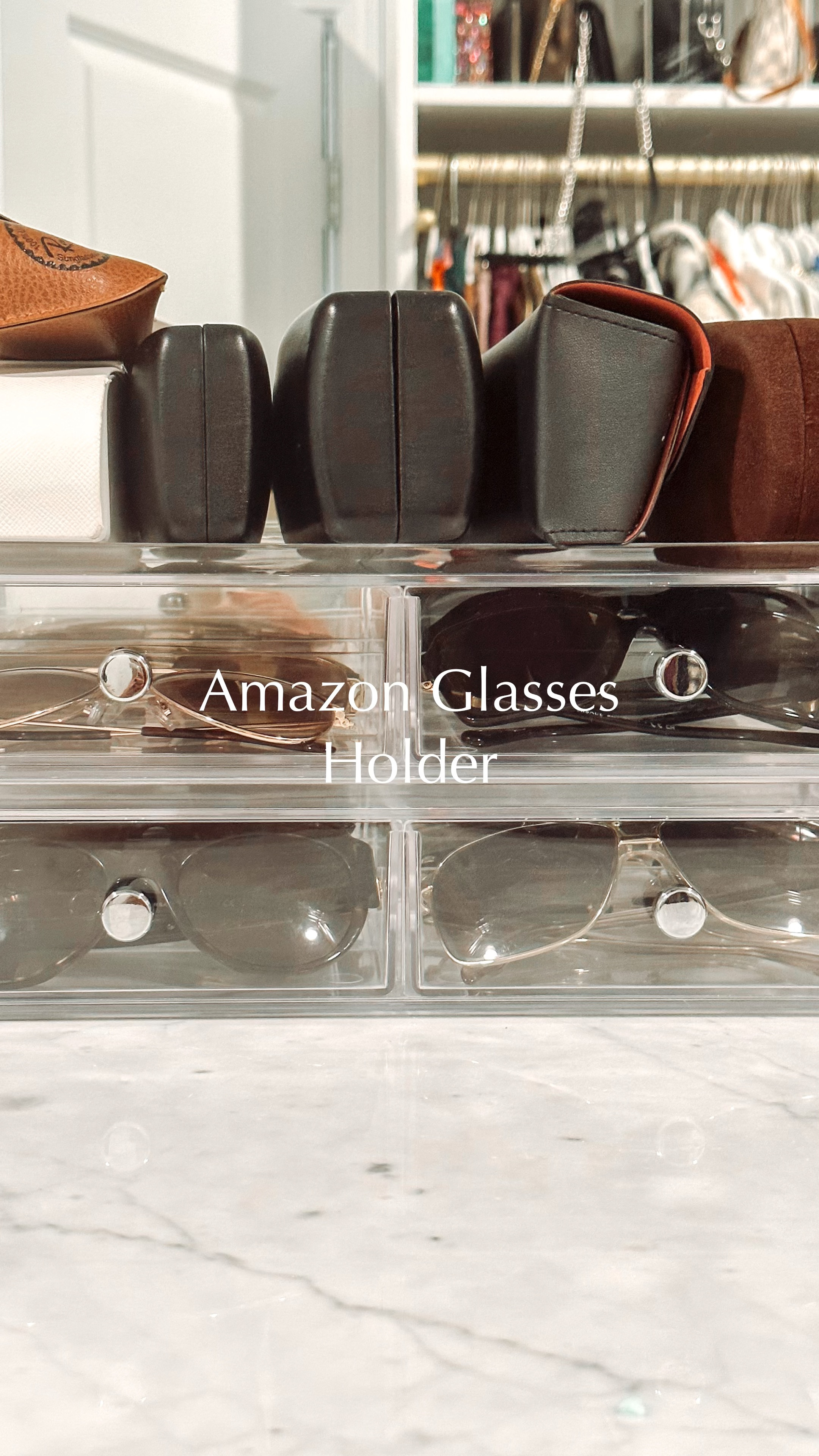 This sunglasses holder by mdesign has been so helpful in keeping our sunglasses collection organized, safe, and tidy. It’s easy to find the pair we want to wear to match our outfits and the top allows us to store the cases so we can place the sunglasses inside and go when we need to. 

I purchased 2 to organize our collection and they easily stack on top of one another. Shop this organized for your collection during the prime deal days 10/10 -10/11.

#sunglassesholder #sunglasses #organization #organizationtips #amazonfinds #amazondealday

#LTKhome #LTKxPrime