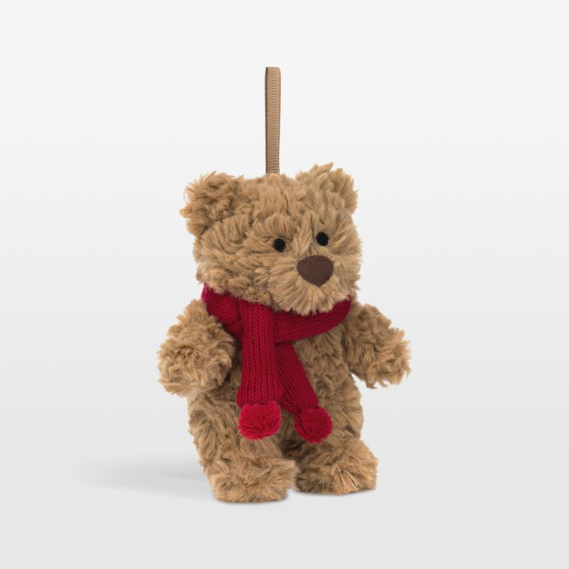 Jellycat Bartholomew Bear Kids Christmas Ornament | Crate & Kids | Crate & Barrel