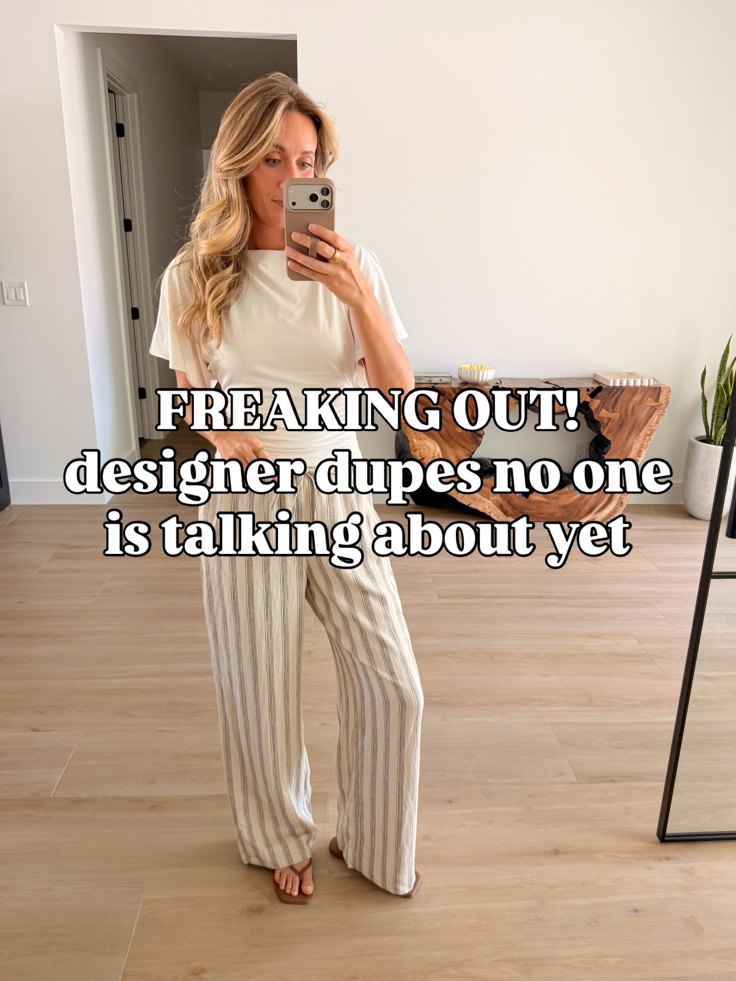 comment SHOP and I’ll send links! Amzn designer dupes that shocked me! Jeans that look just like the designer pairs, sandals that should cost hundreds, summer jewelry, makeup bag and more 

https://liketk.it/60GSj