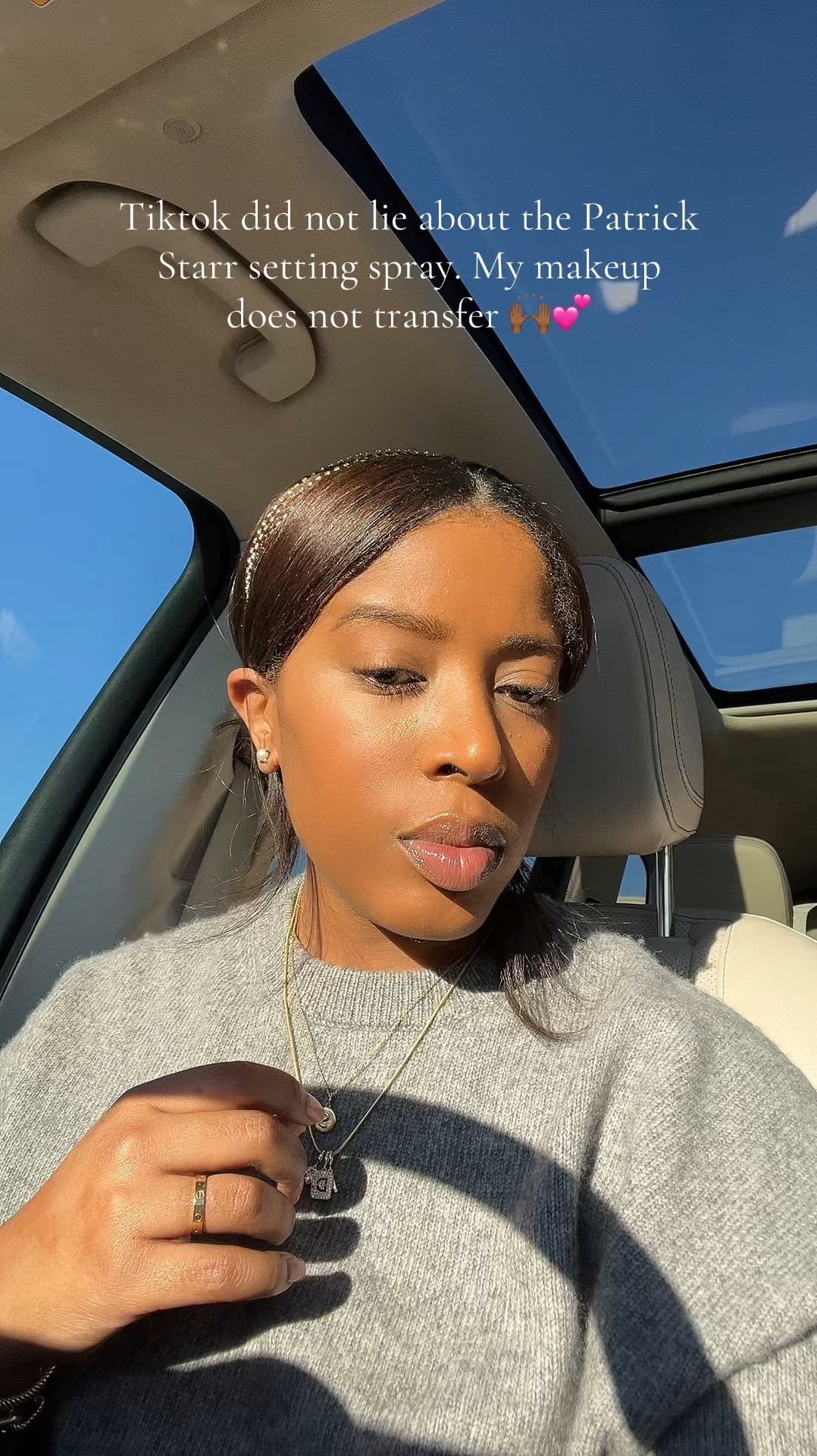 If you don’t want your makeup to transfer…you need Patrick Starr’s setting spray. 