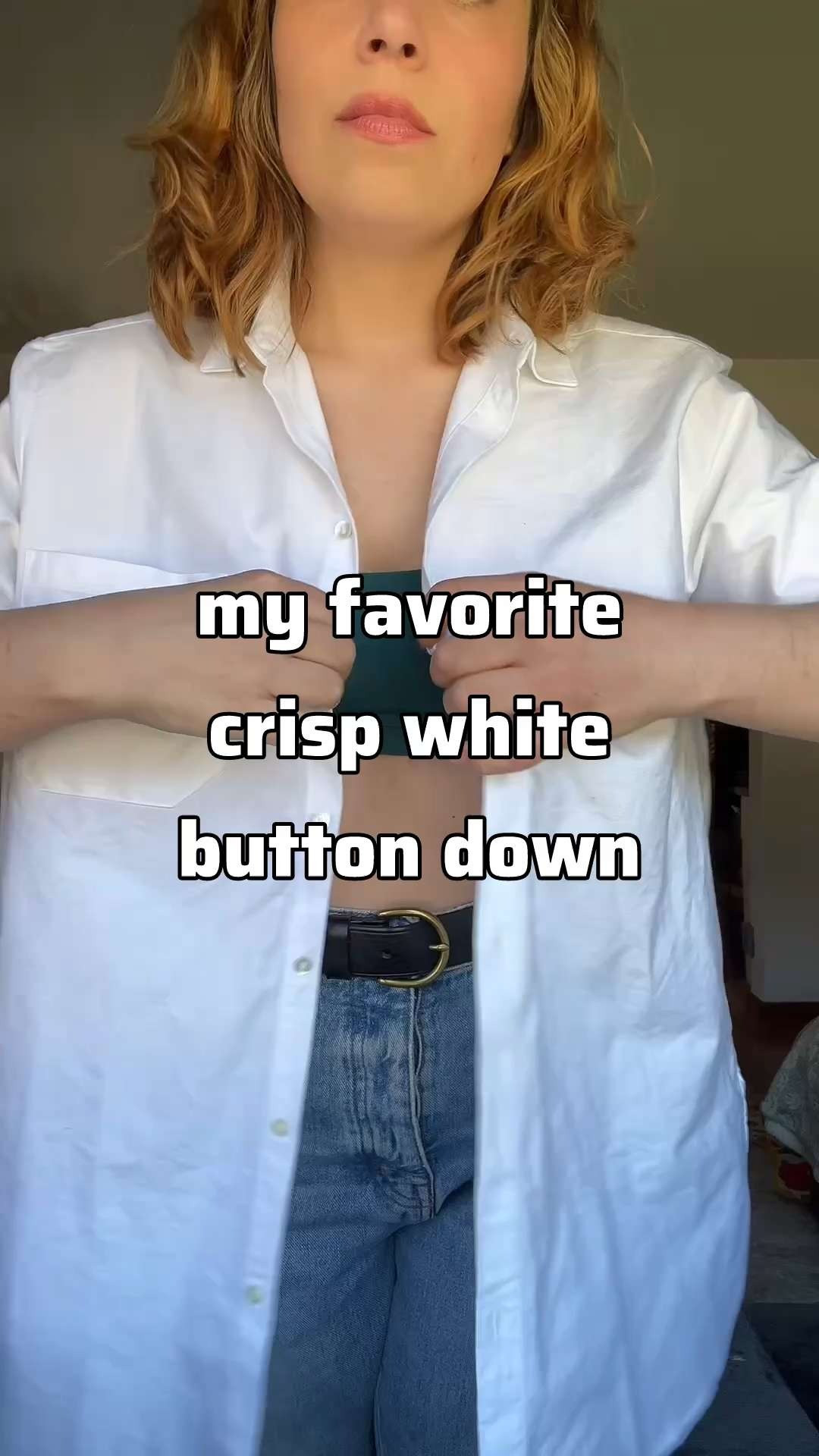 My favorite crisp white button down, the perfect amount of oversized and structure!  

 #LTKSeasonal #LTKMidsize #LTKWorkwear