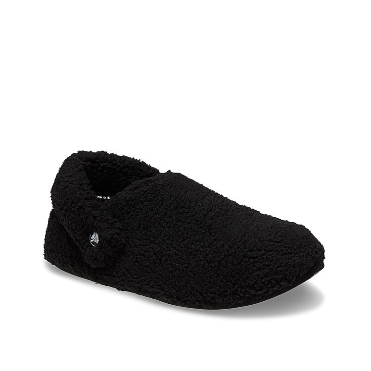 Crocs Classic Cozzzy Slipper | Women's | Black | Size Women's 8 / Men's 6 | Slippers | Slingback | DSW