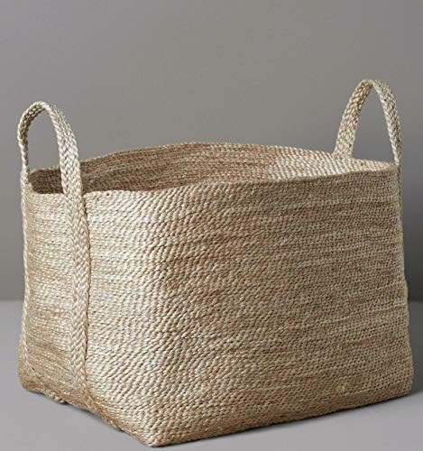 GooBloo Extra Large Woven Storage Basket Jute Rope - 20” x 14” Tall Decorative Rope Basket fo... | Amazon (US)