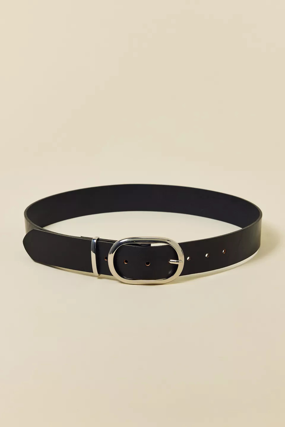 BDG Kayla Oval Buckle Wide Leather Belt in Brown, Women's at Urban Outfitters | Urban Outfitters (US and RoW)