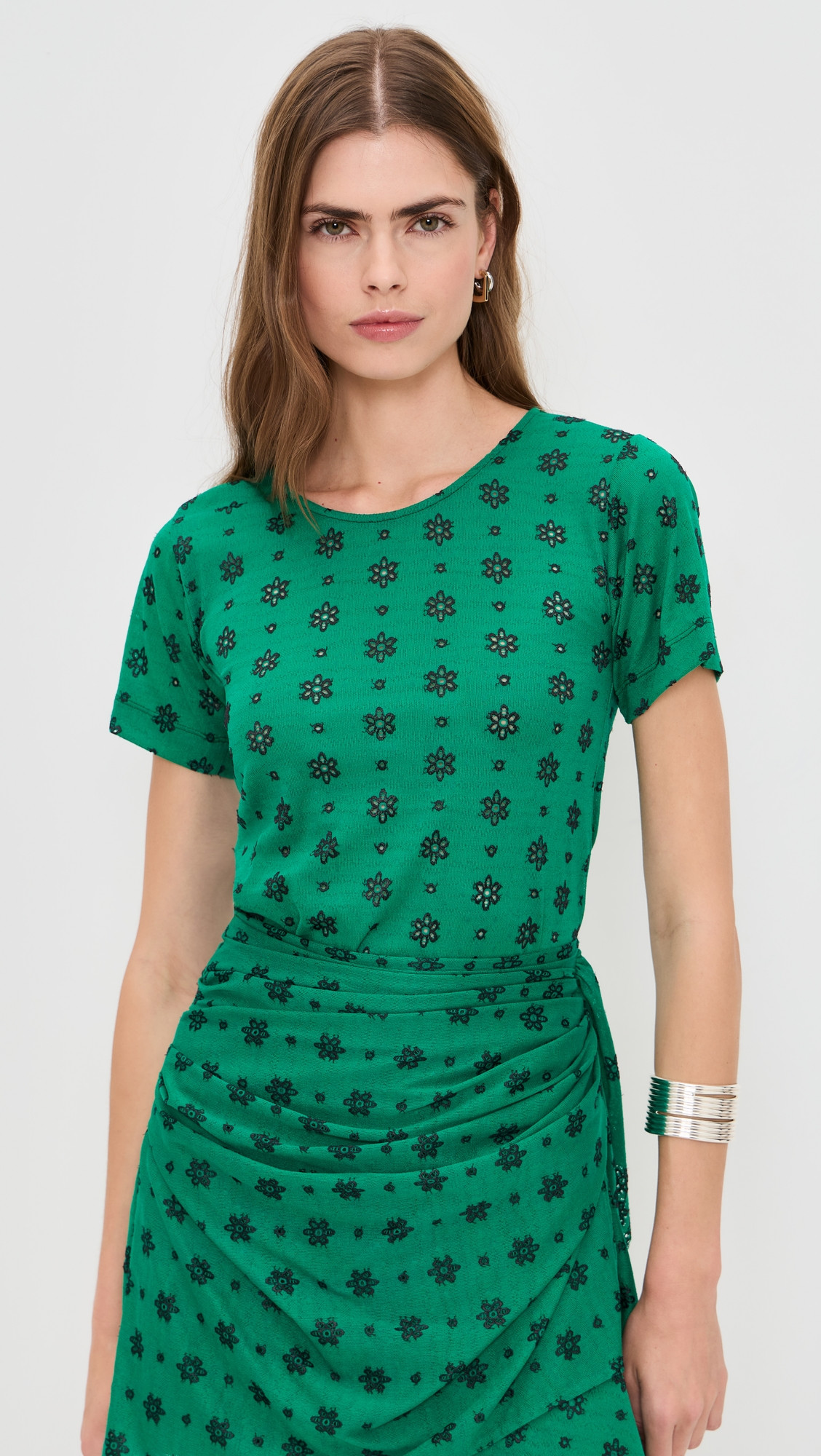 IRO Imara Top Emerald/Black XL | Shopbop