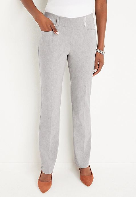 Bengaline Mid Rise Bootcut Pant | Maurices