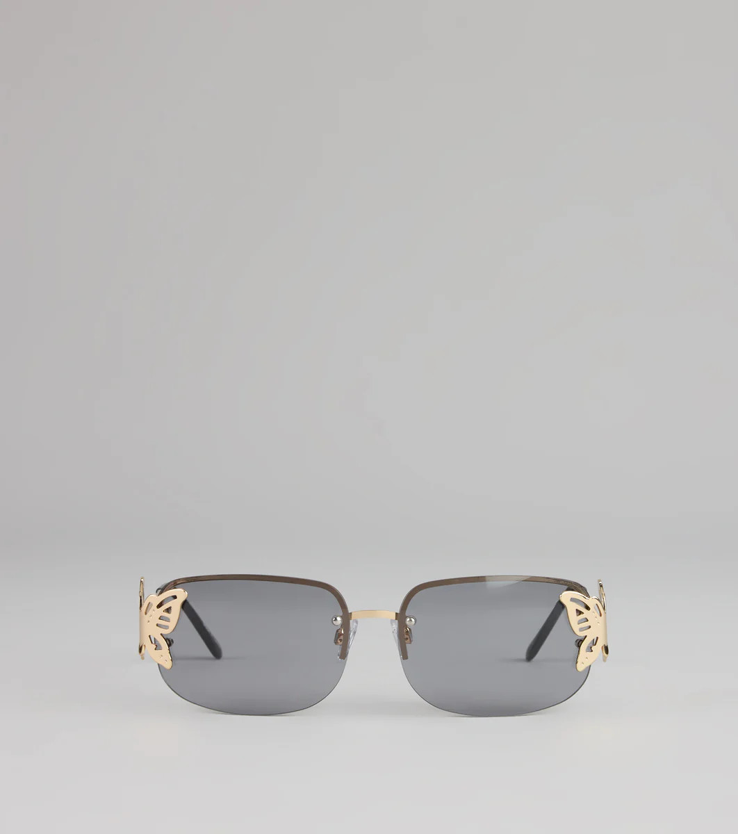 Dreamy Winged Rimless Sunglasses | Windsor Stores