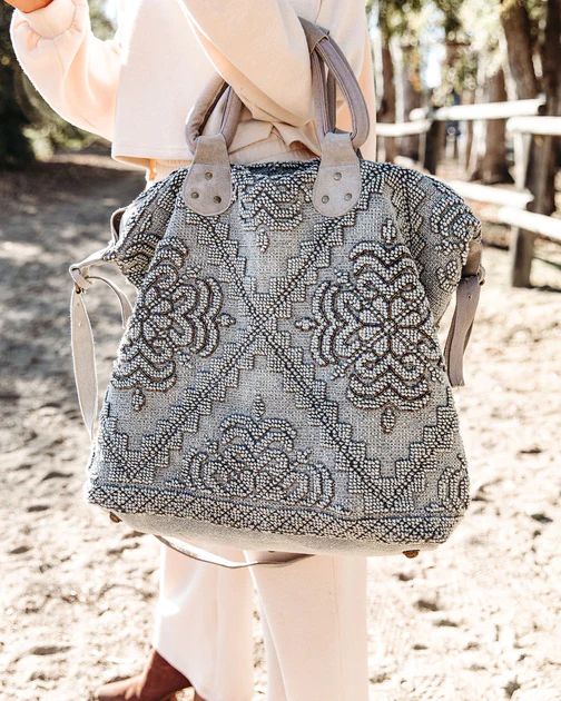 Sequoia Embellished Weekender Bag - Grey | VICI Collection