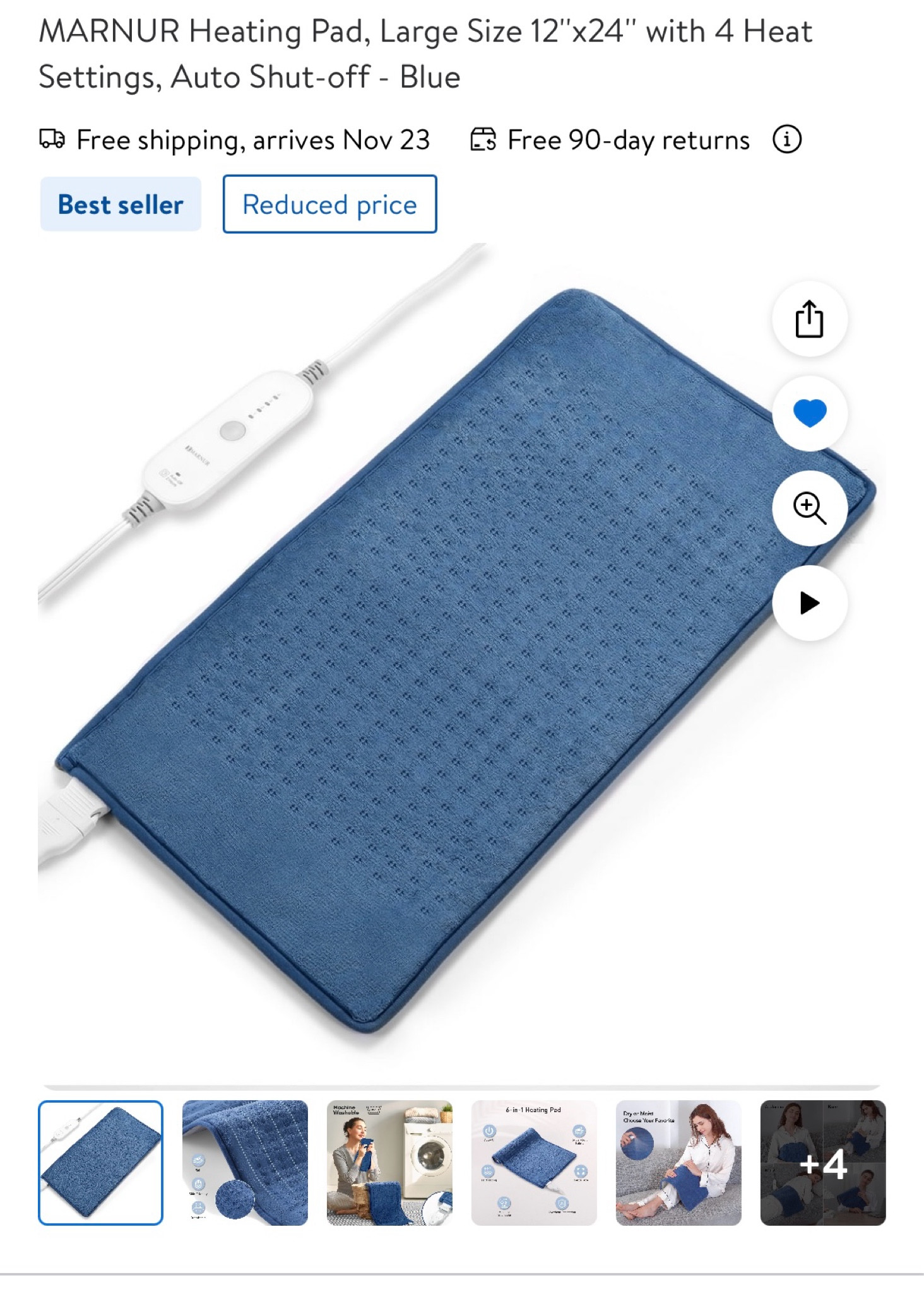 Heating pad originally $40. On sale for $14 

#LTKSaleAlert #LTKHoliday #LTKHome