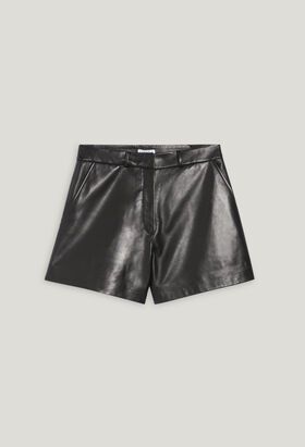 Black leather shorts | Claudie Pierlot (FR, DE, ES, UK)