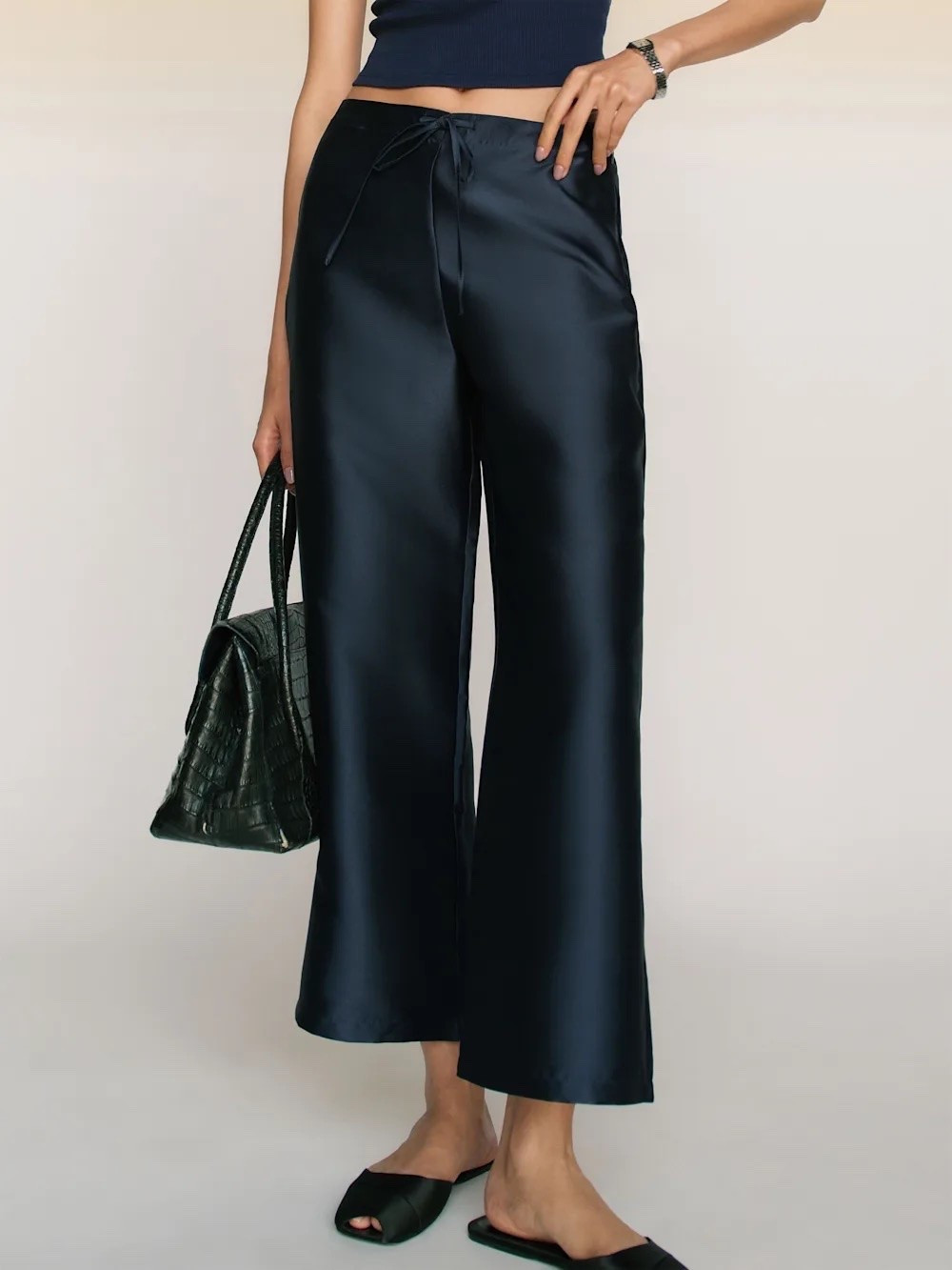 Cropped pant that feels like PJs but look more elevated @reformation #ad
