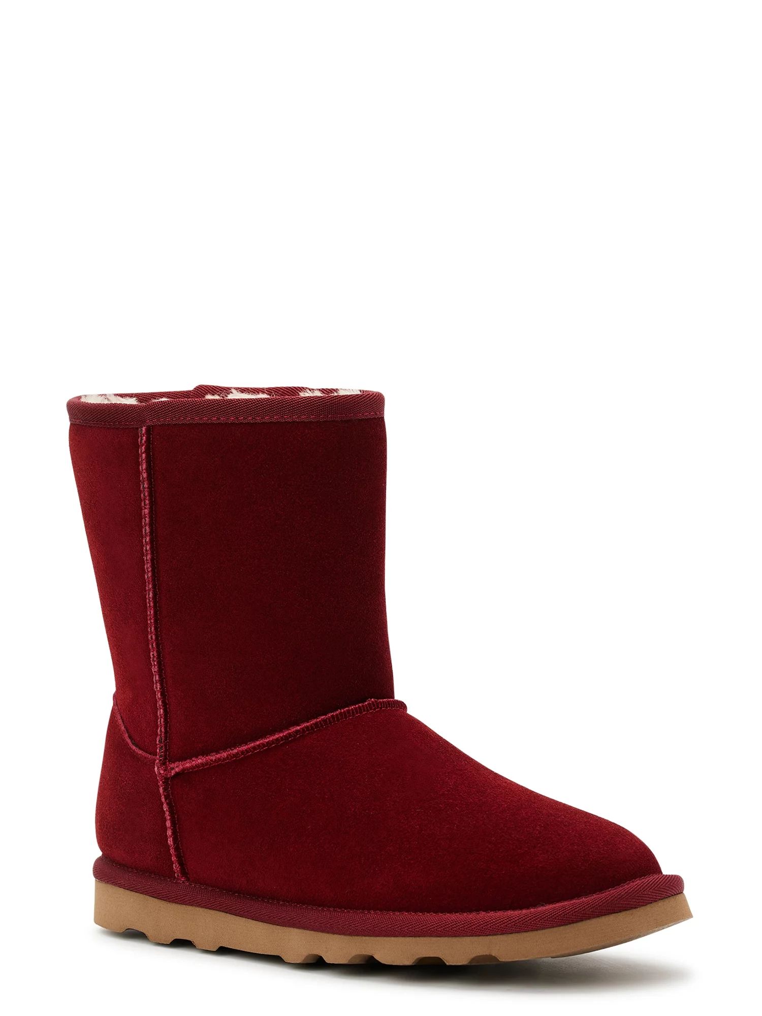Time and Tru Women's Genuine Suede Boots, Wide Width Available | Walmart (US)