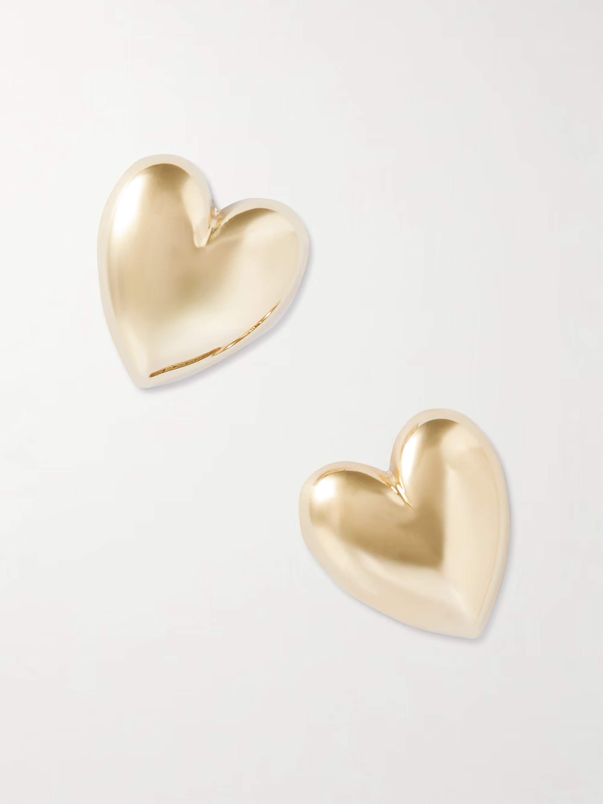 Small Puffy Hearts gold-plated earrings | NET-A-PORTER APAC