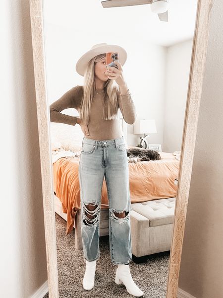 Fall Fashion | Fall Outfit | Ripped Jeans | Fall Hat | Body Suit | Lane 201 | Shein | Vici Collection 

Jeans originally from Vici 

#LTKSeasonal #LTKfit #LTKstyletip