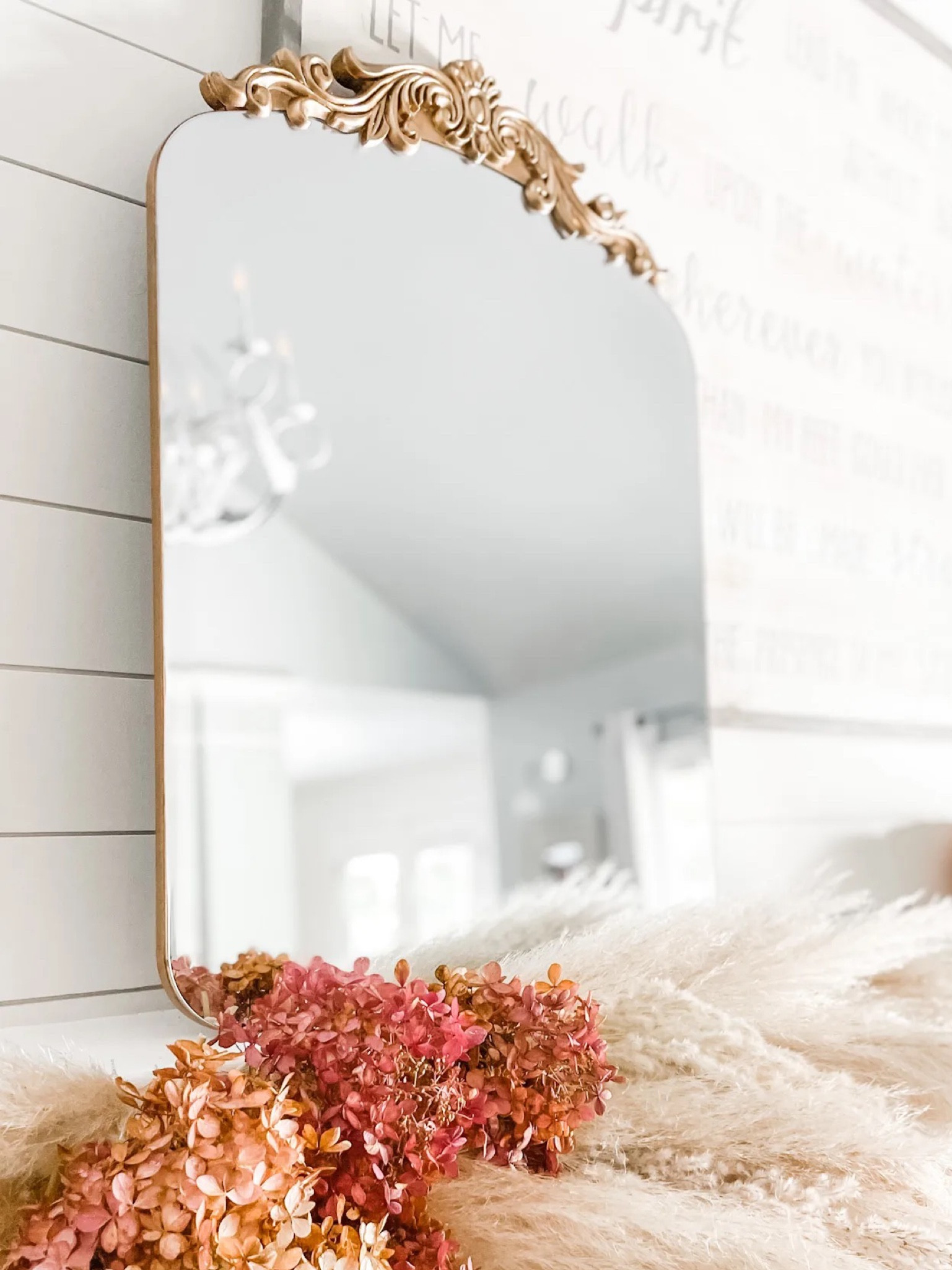 My gold wall mirror is on super clearance at Kirkland’s Home!

Gold wall mirror, ornate gold mirror, frameless wall mirror, mantel mirror, wall decor, arched mirror, curved tip mirror, beveled mirror.

Dining room, living room decor, home decor, mantel decor.
#mirror

#LTKsalealert #LTKFind #LTKhome