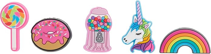 Crocs Jibbitz 5-Pack Unicorn Shoe Charms | Jibbitz for Crocs, Small | Amazon (US)