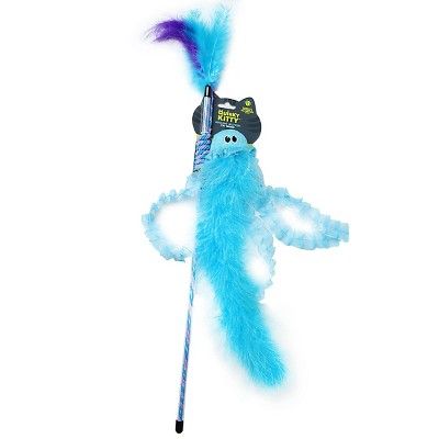 Quirky Kitty Jiggling Jellyfish Wand Cat Toy - Blue | Target