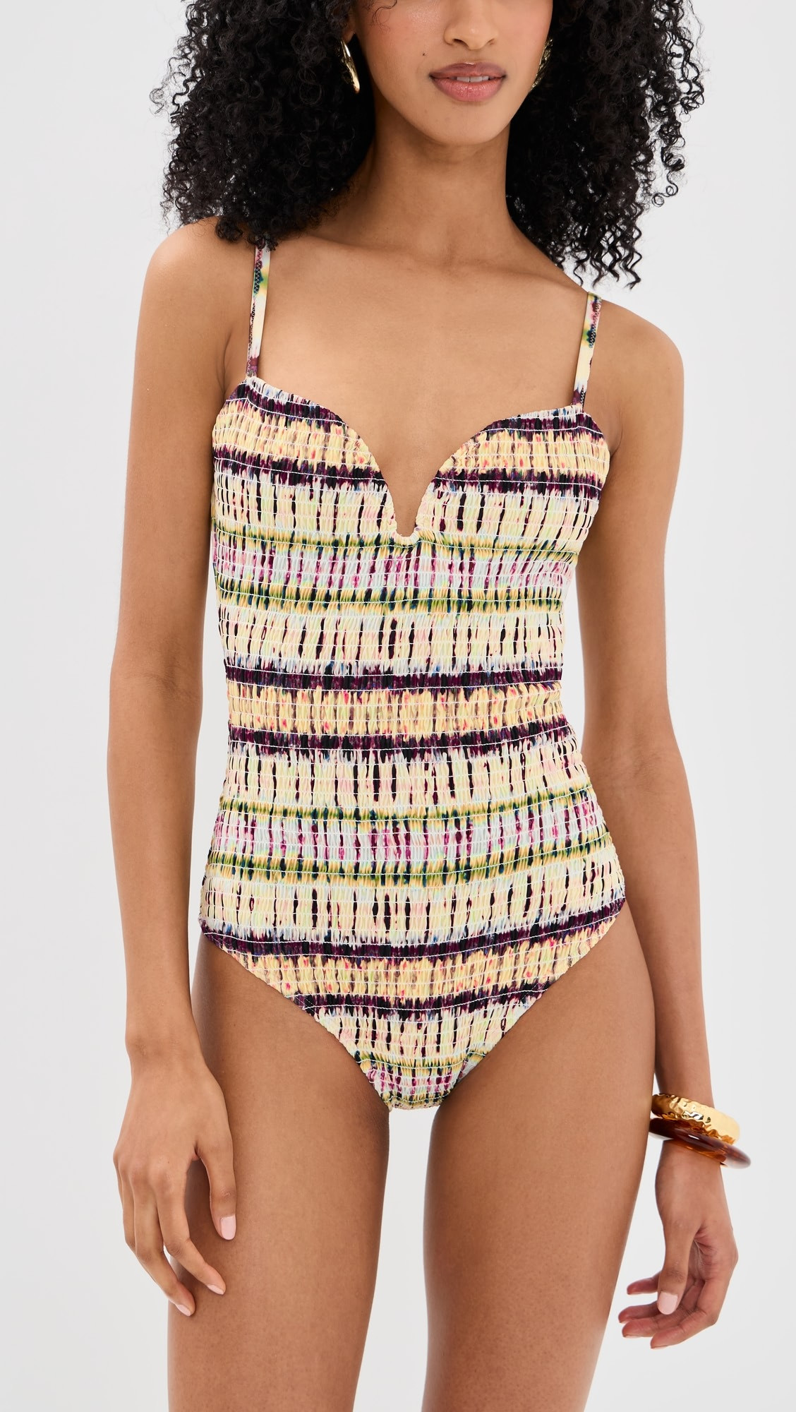 Biarritz Smocked Maillot One Piece | Shopbop