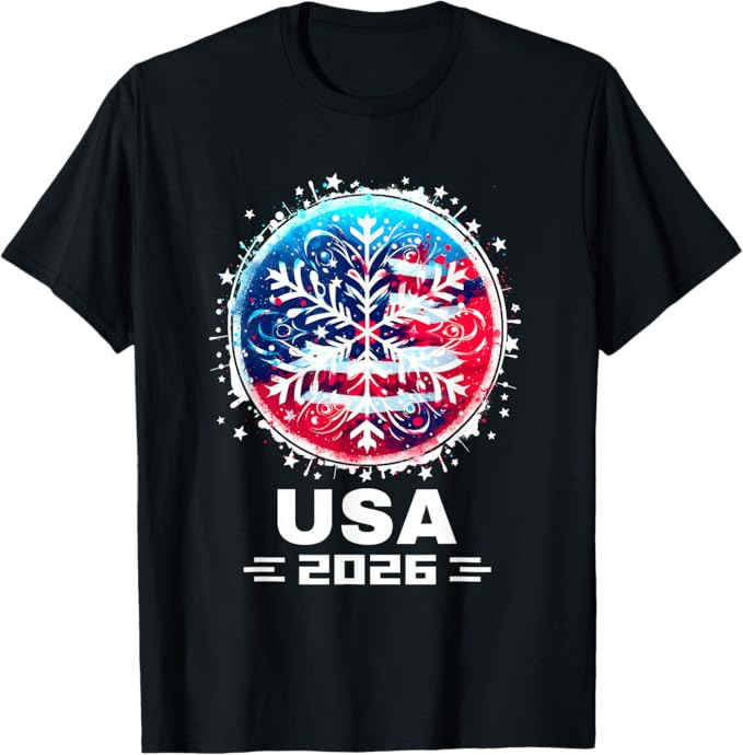 USA 2026 Go United States Winter Sports USA Team 2026 USA T-Shirt | Amazon (US)