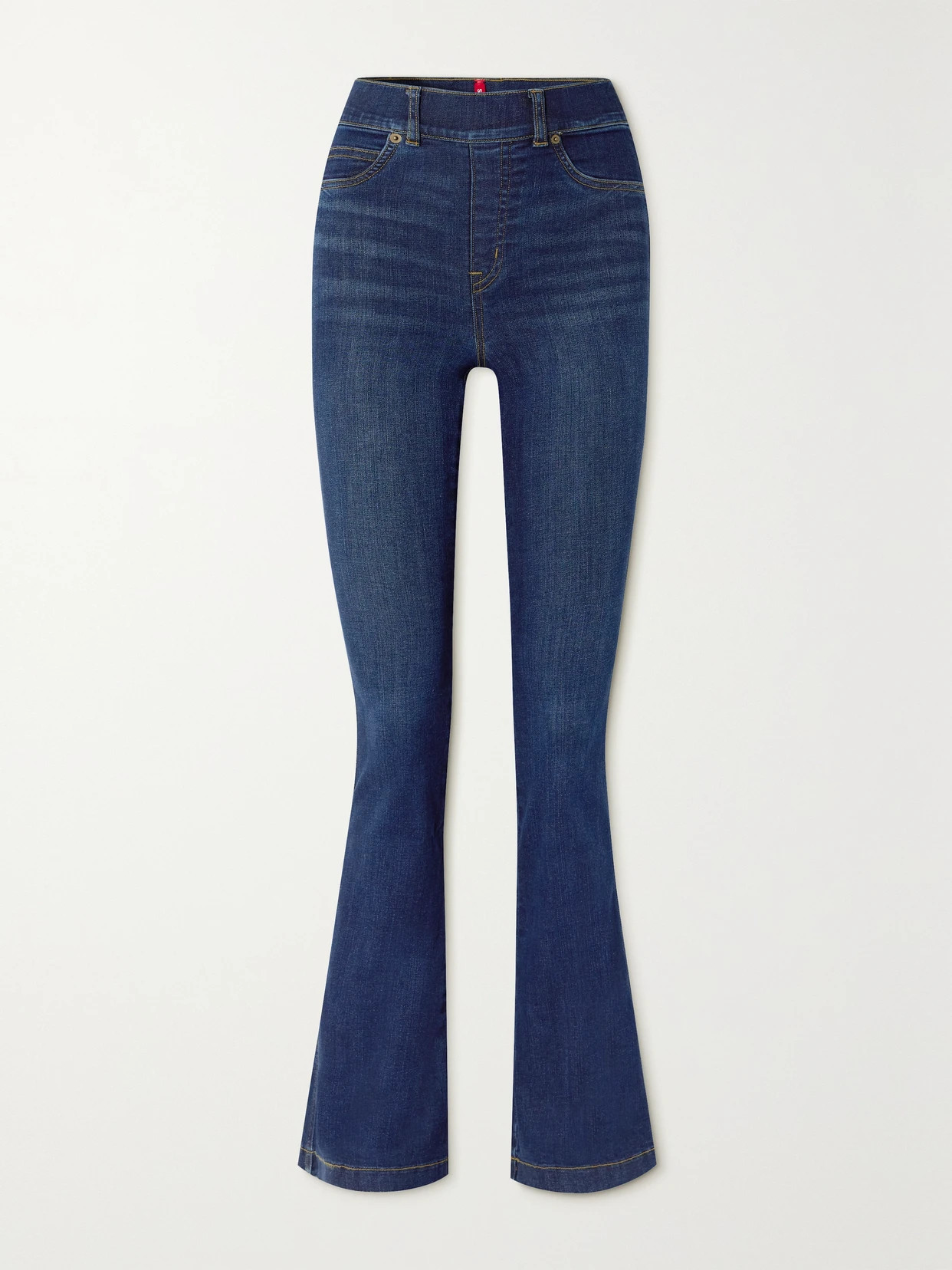 Spanx - High-rise Flared Jeans - Blue | NET-A-PORTER (US)