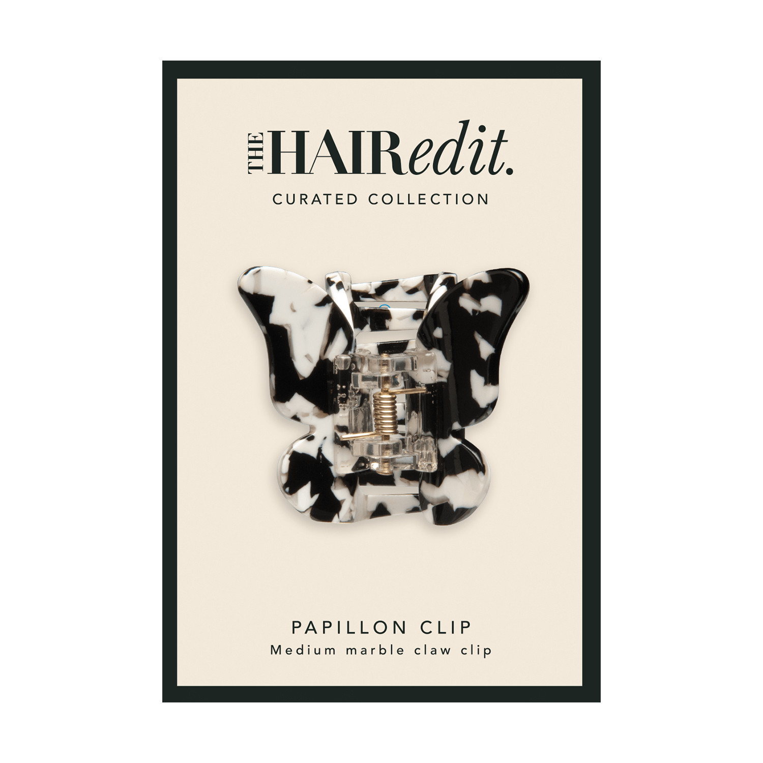 The Hair Edit Papillon Clip Black Marble | Sally Beauty