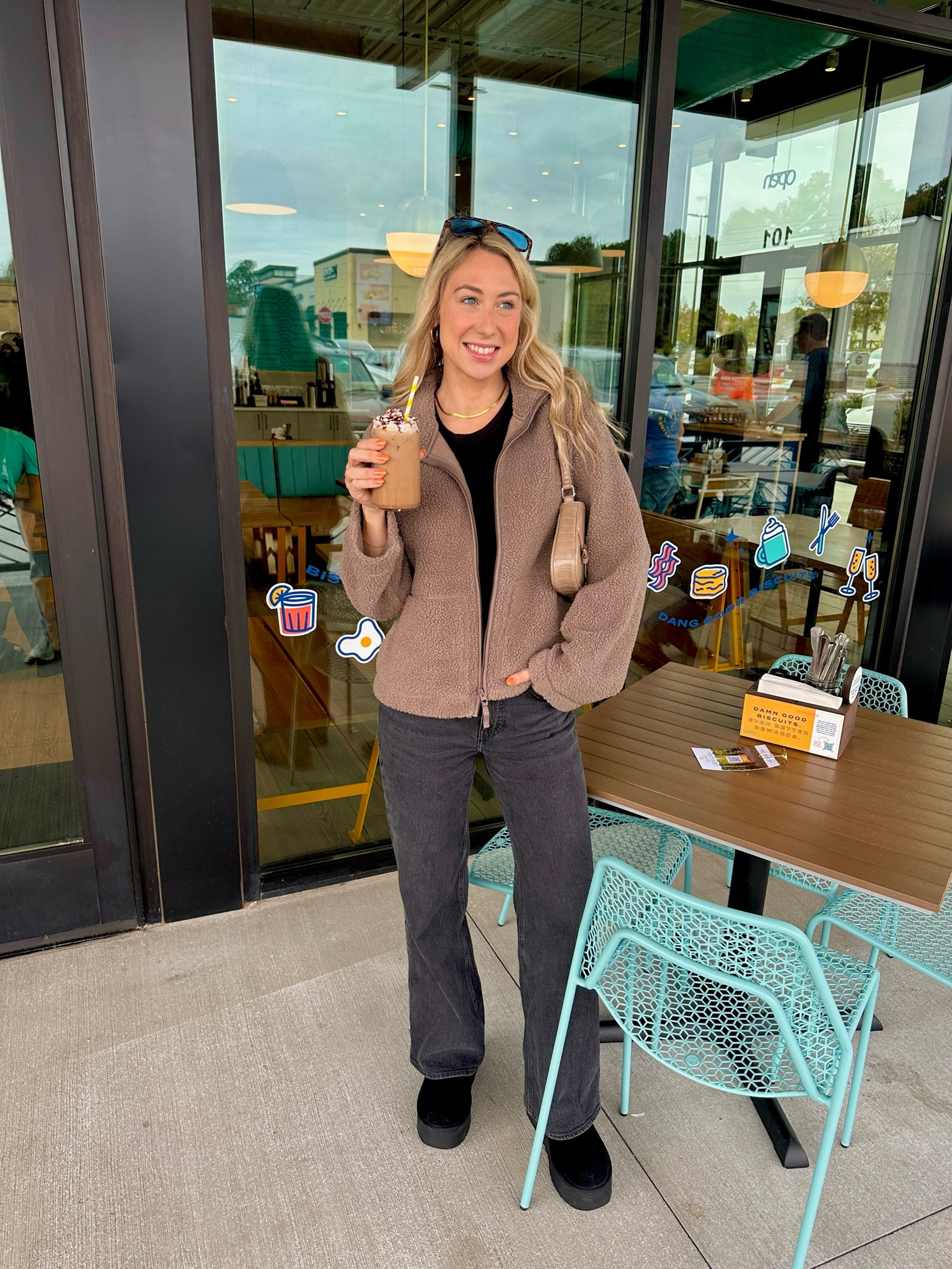 My jacket is under $25 so it’s selling out in some sizes and colors! I also own the cream and it comes in a dark green- perfect for fall/winter! I bought in store so actually own one small and one medium because that’s what they had and it’s such a steal!! It fits true to size but one up works for a more oversized fit for comfy days and to layer for winter. The shades and necklace are trendy and affordable. The jewelry comes in a 3 pack but i always mix and match ✨ #fallcoat #teddycoat #sherpacoat #goldjewelry

#LTKGiftGuide #LTKSeasonal #LTKFindsUnder50