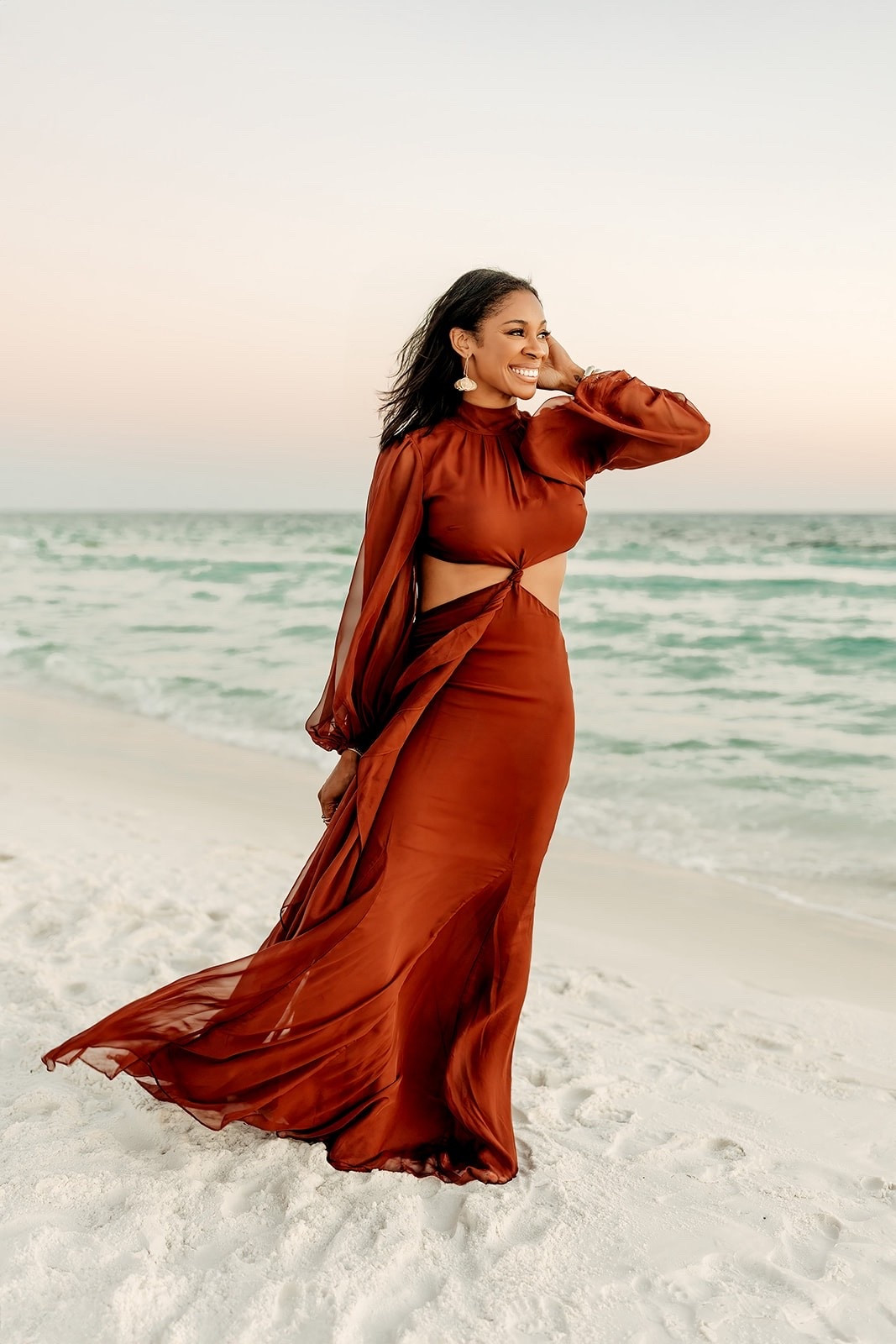 This dress is everything you could Hope for for a non-traditional beach dress. It’s flowy and beautiful and the colors look amazing against a beach landscape.

#LTKWedding #LTKootd #LTKgrwm