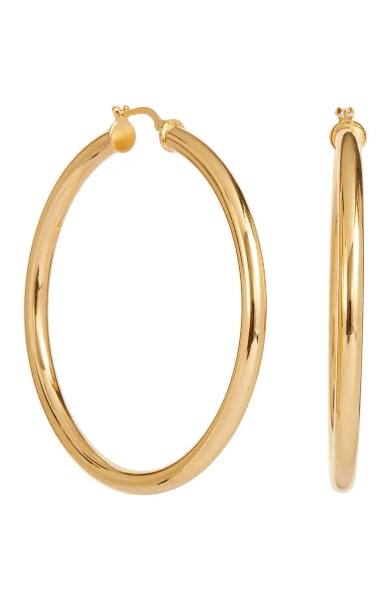 SAVVY CIE JEWELS Italian High Polish 2.2" Hoop Earrings | Nordstromrack | Nordstrom Rack