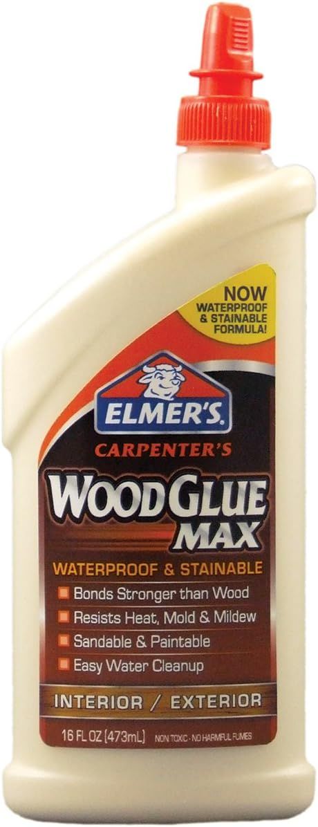 Elmer's E7310 Carpenter's Wood Glue Max, Interior/Exterior, 16 Ounces | Amazon (US)