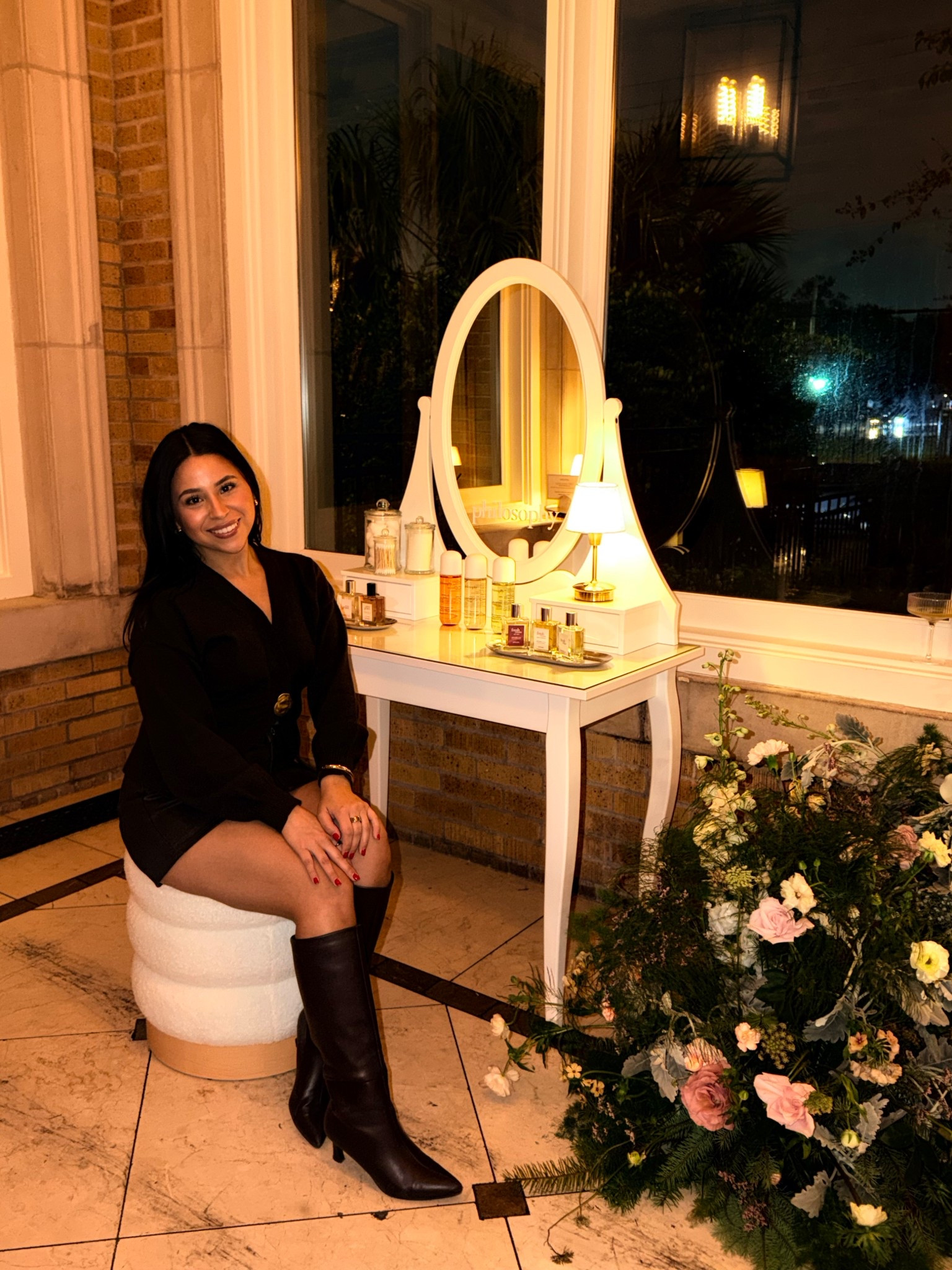 Brown cardigan: xs 
Brown skirt: 26 
Brown boots: 6.5 
Coat: small petite 

#LTKFindsUnder100 #LTKHoliday #LTKPetite