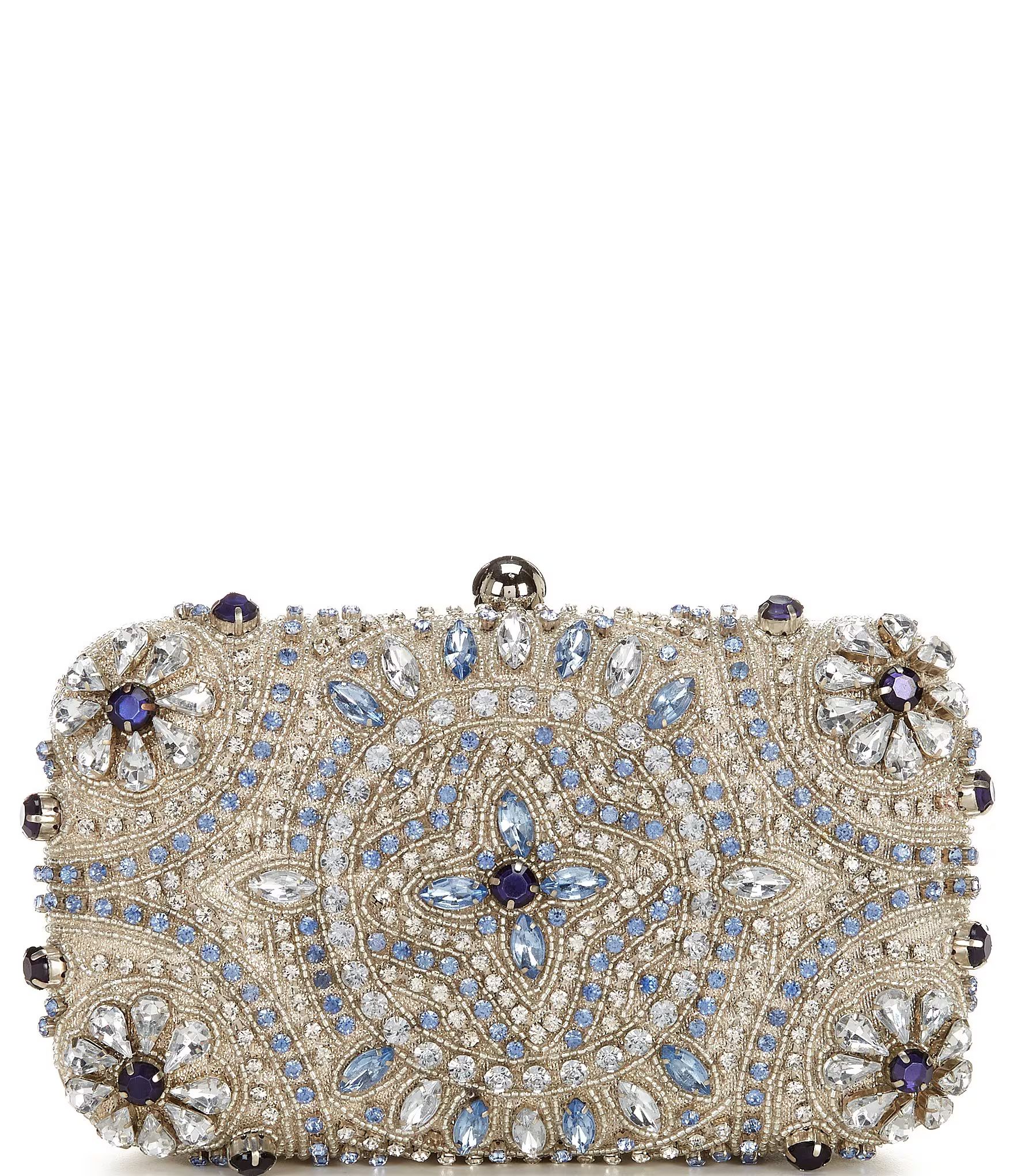 Encrusted Crystal Minaudiere Clutch | Dillard's