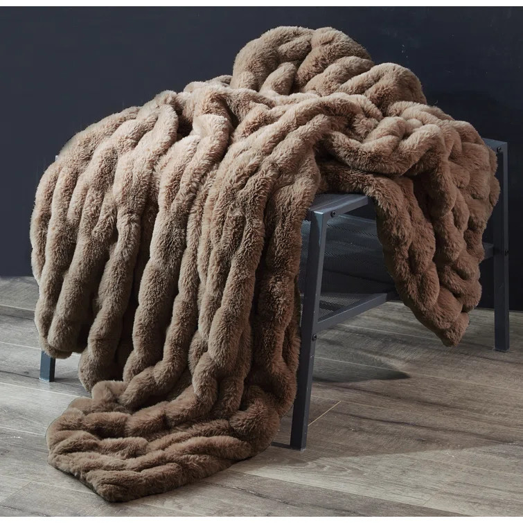 Faycelles Faux Fur Throw | Wayfair North America