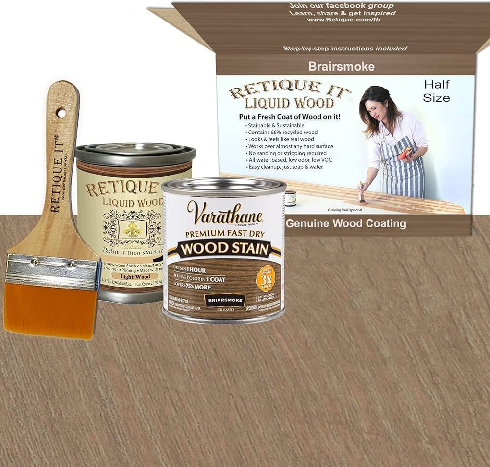 Retique It Liquid Stain Kit Perfect Companion to Chalk Furniture, Milk Paint & Cabinet Beyond Fau... | Amazon (US)