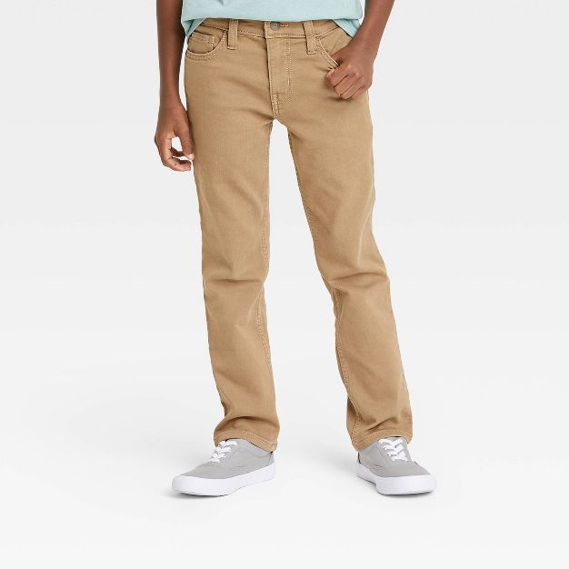 Boys' Super Stretch Slim Fit Jeans - Cat & Jack™ Khaki | Target