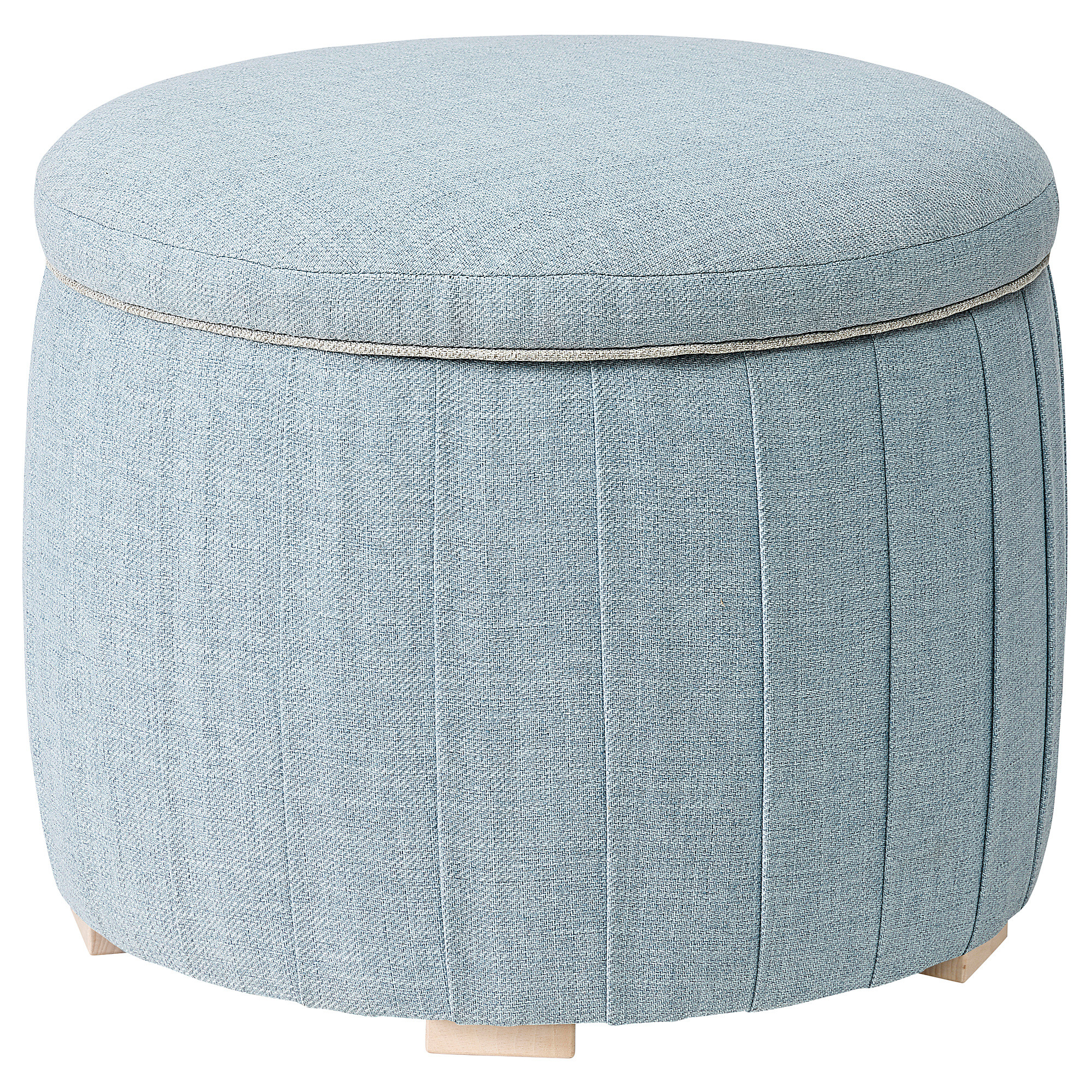 ÅTERLÖGA pouffe, with storage/Kilanda light blue  - IKEA | IKEA US