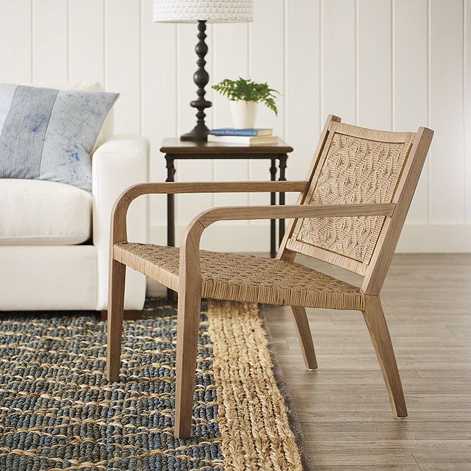 Roxie Woven Lounge Armchair | Ballard Designs, Inc.