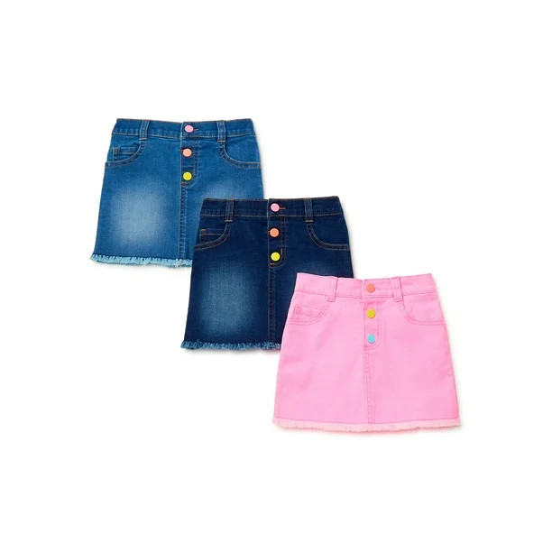 Garanimals Baby Girls & Toddler Girls Denim Skirts, 3-Pack (12M-5T) | Walmart (US)